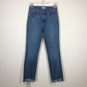 Good American - High Waist Straight Leg Jeans